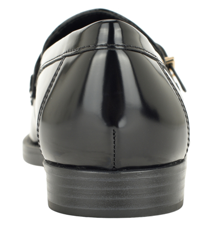 Tommy Hilfiger Women's Maxline Charm Buckle Strap Slip-On Dress Loafers - Black Patent