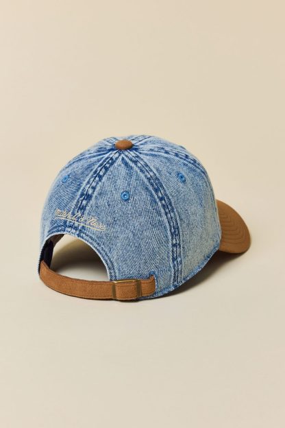 Mitchell & Ness MLB New York Yankees Denim & Faux Suede Dad Hat - Tinted Denim