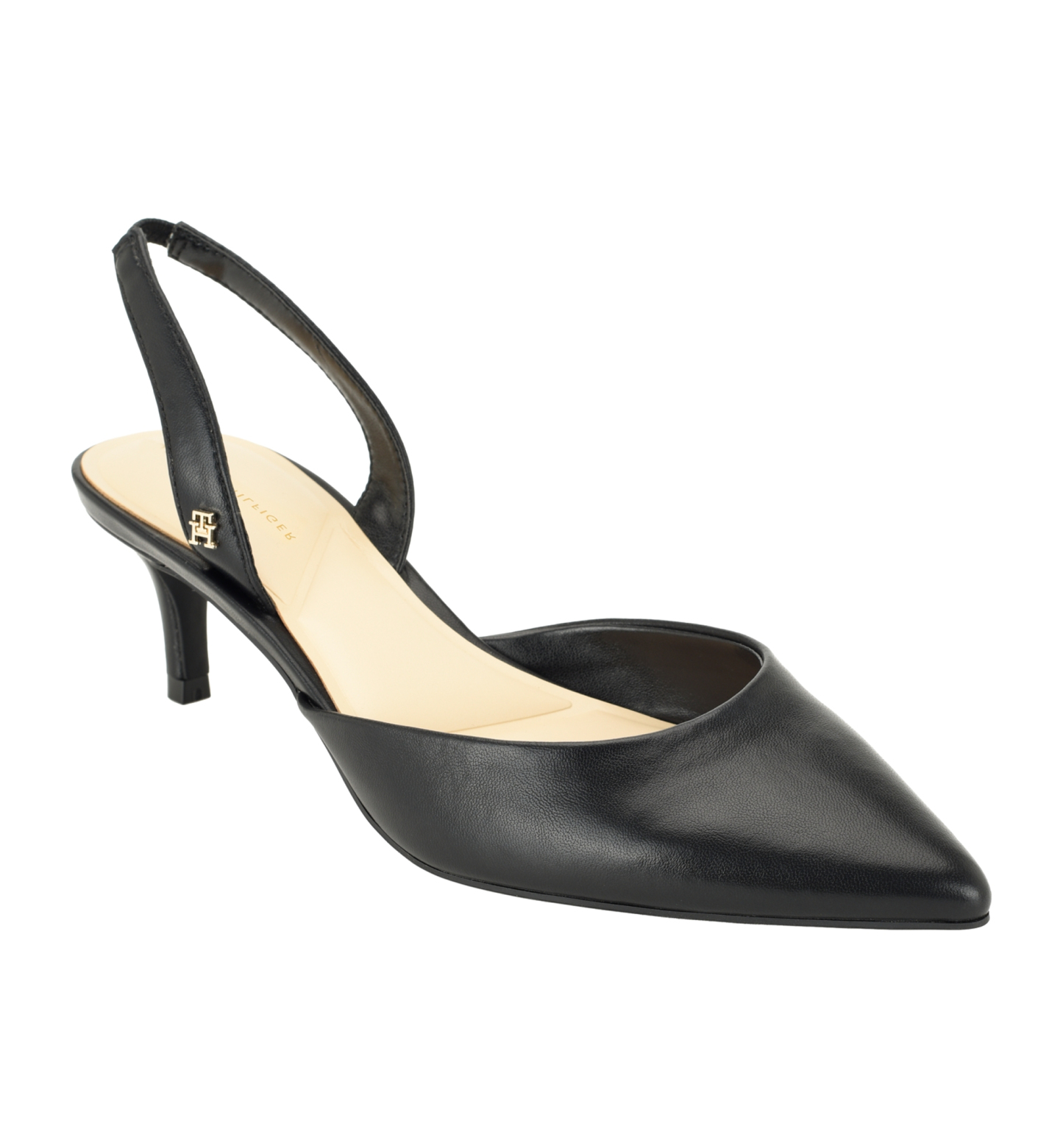 Tommy Hilfiger Women's Tanna Kitten Heel Slingback Dress Pumps - Black