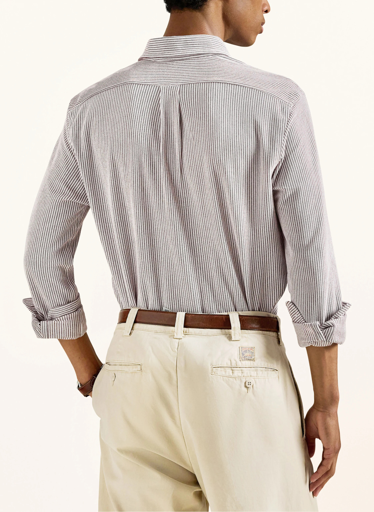 POLO RALPH LAUREN Oxfordhemd Regular Fit – DUNKELROT / WEISS