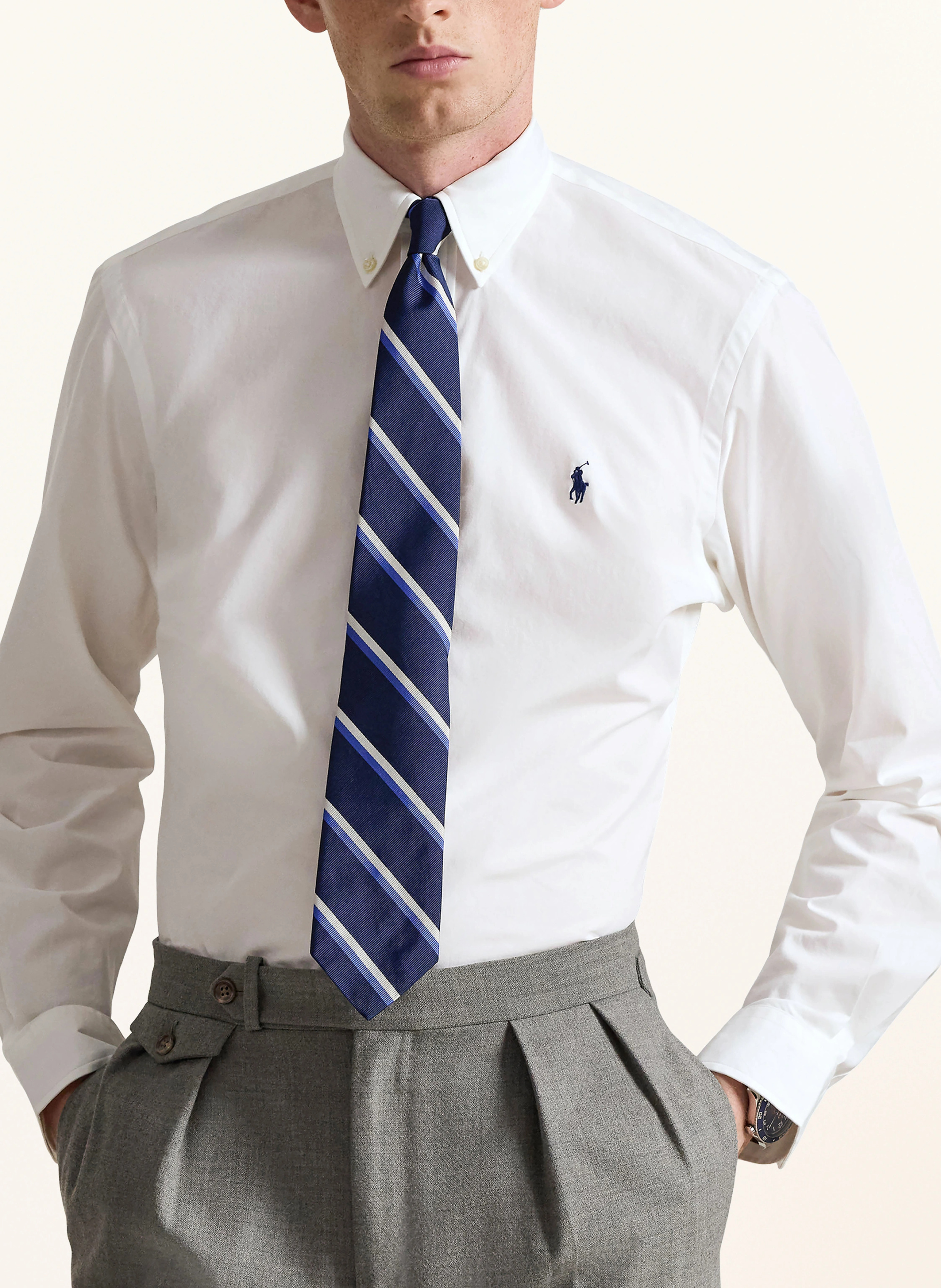 POLO RALPH LAUREN Hemd Custom Fit – WEISS