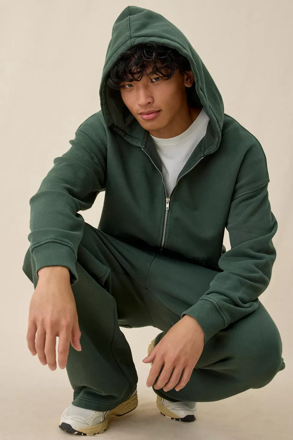 Standard Cloth Pregame Zip-Up Hoodie Sweatshirt - Pine Grove Wash