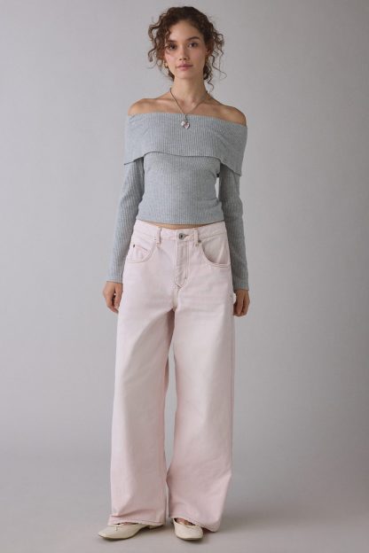 BDG Jaya Baggy Boyfriend Jeans - Pink