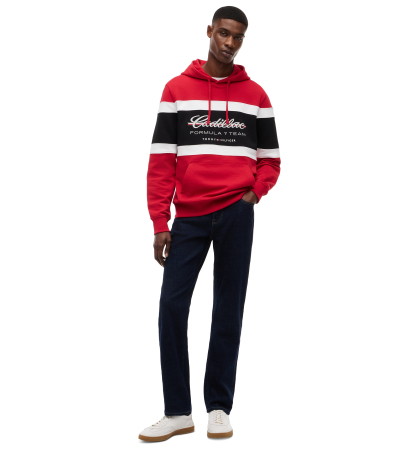 Tommy Hilfiger x Cadillac F1® Men's Panelled Script Hoodie - Red
