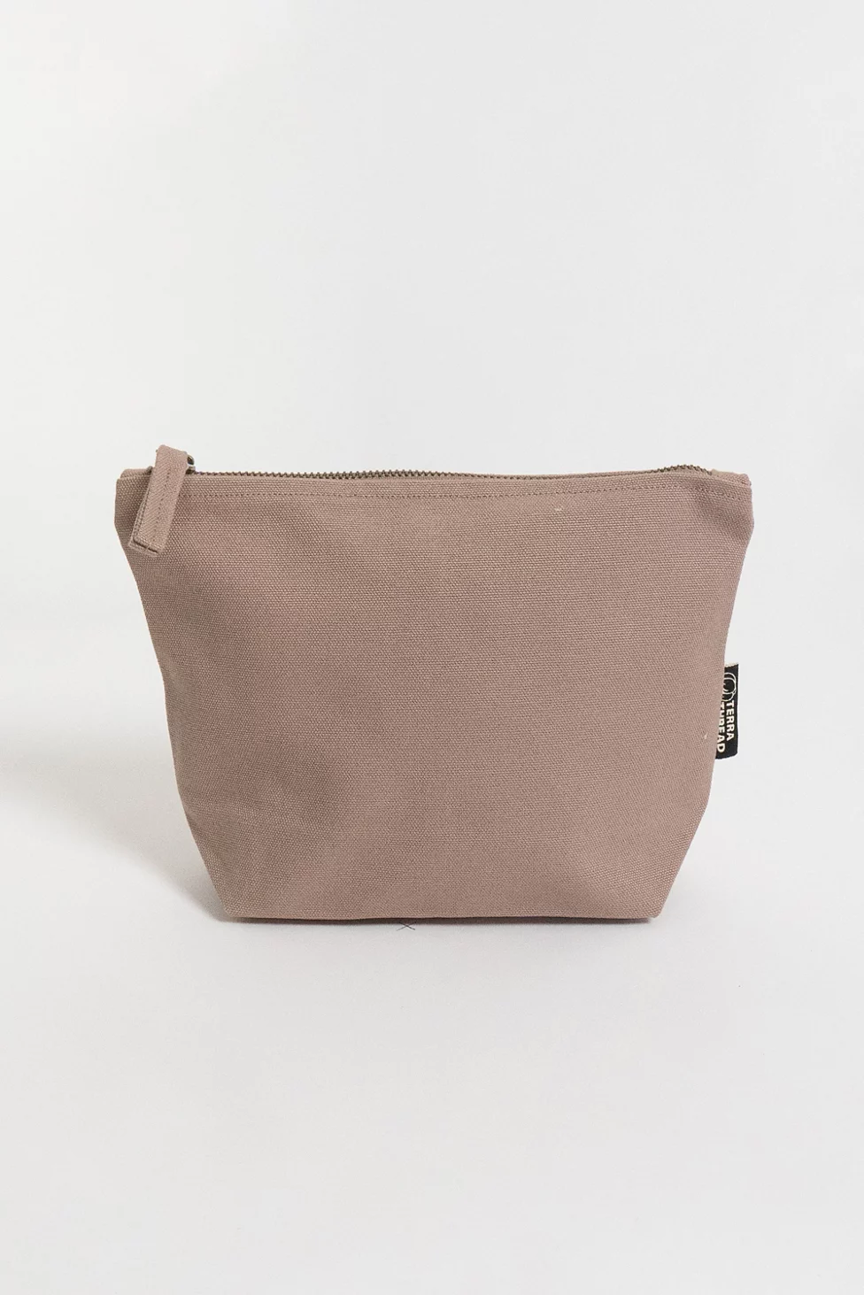Terra Thread Organic Cotton Canvas Zippered Pouch - Beige