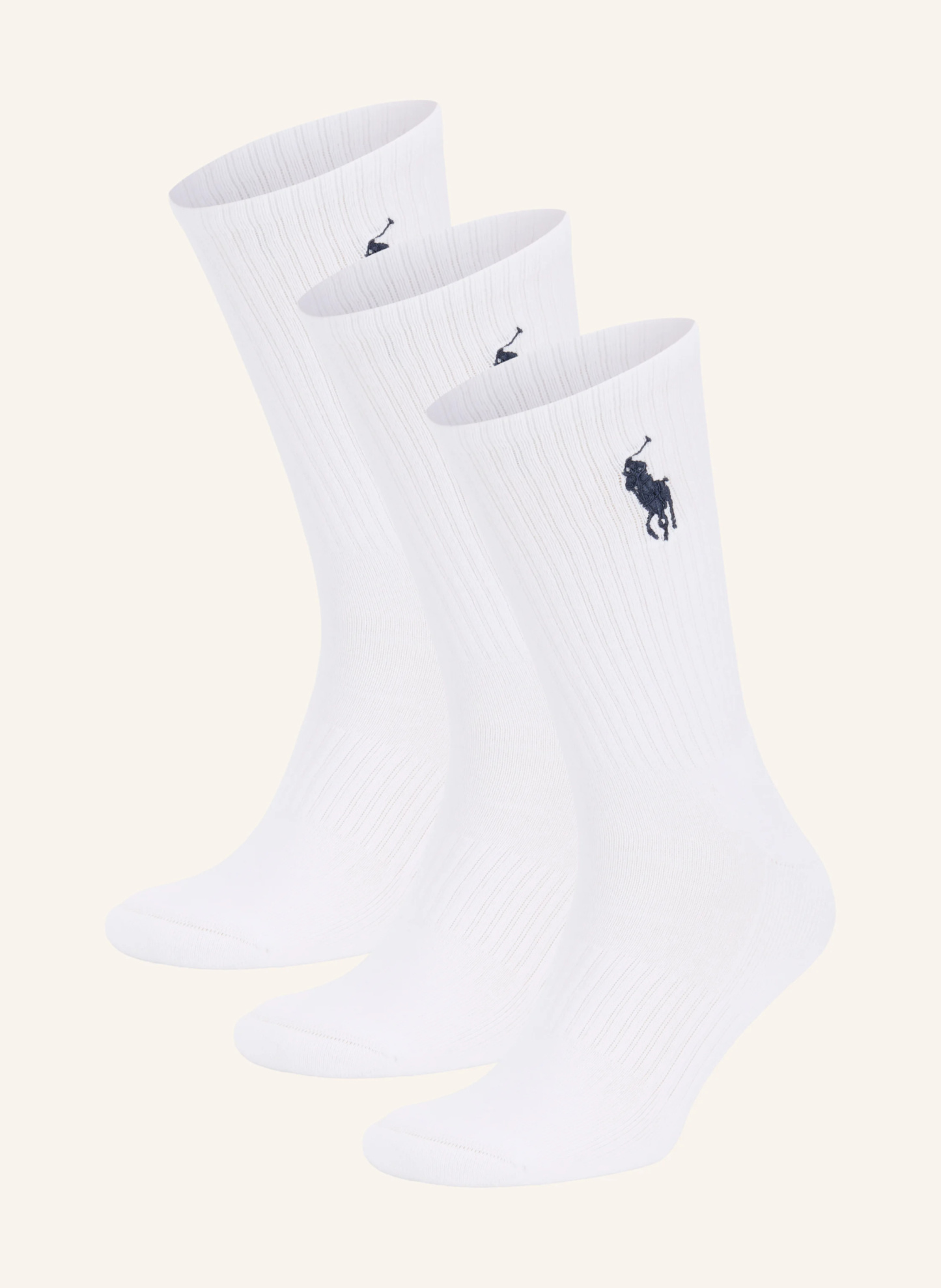 POLO RALPH LAUREN 3er-Pack Socken – WEISS / DUNKELBLAU