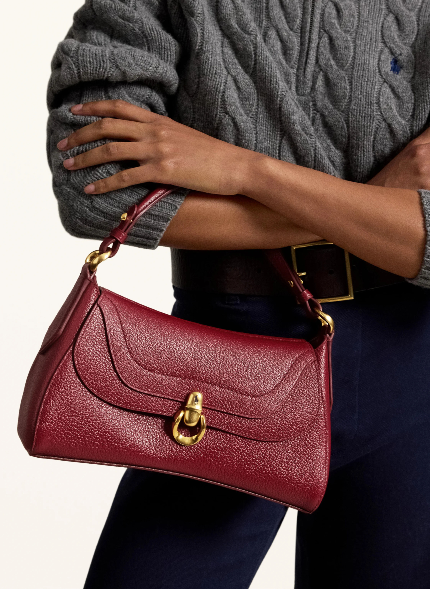 POLO RALPH LAUREN Handtasche BLAZE – DUNKELROT