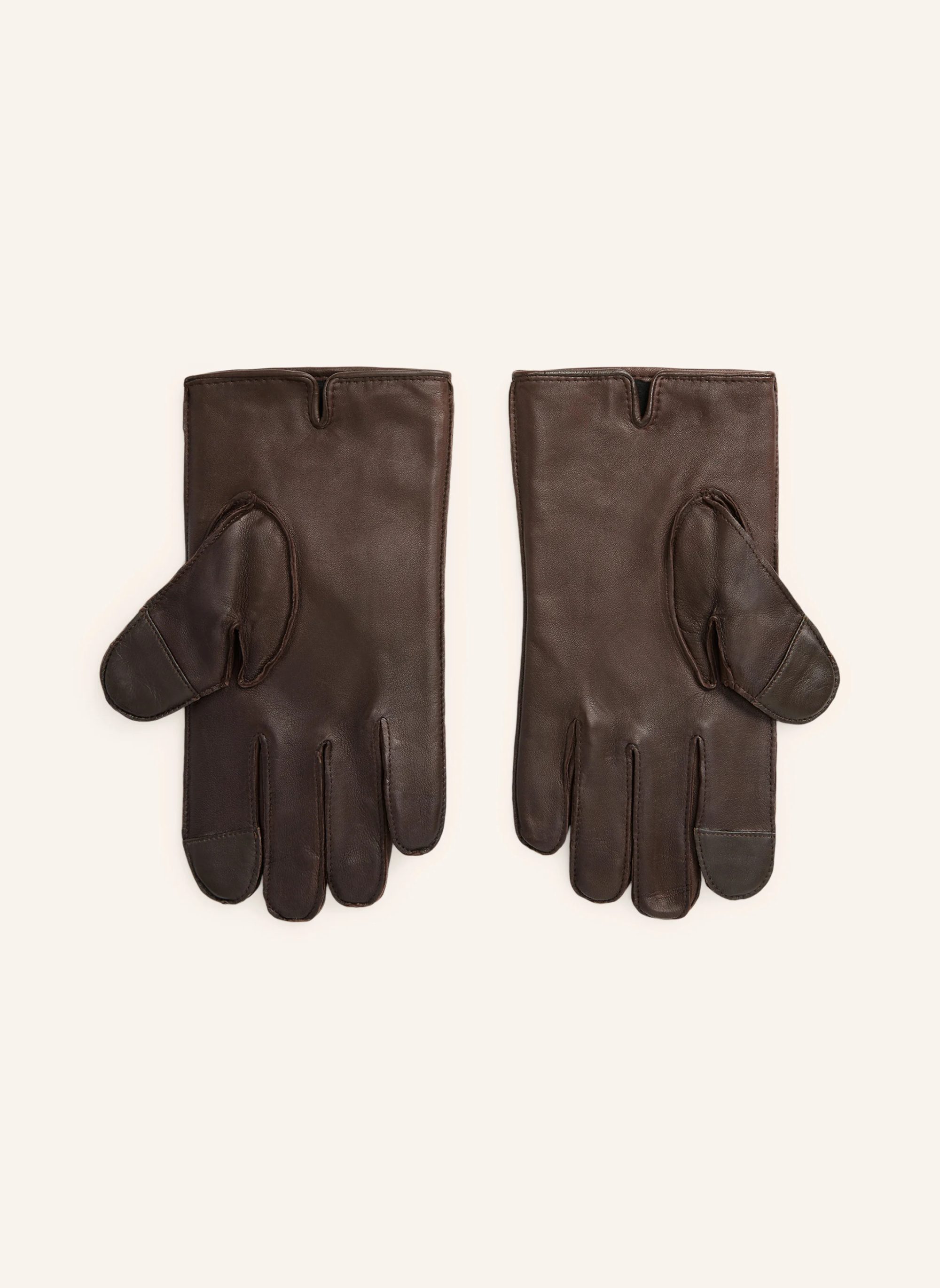 POLO RALPH LAUREN Lederhandschuhe – DUNKELBRAUN