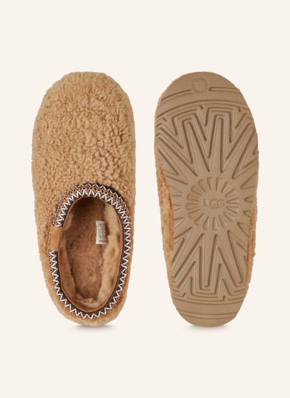 UGG Pantoletten TASMAN MAXI CURLY – BRAUN