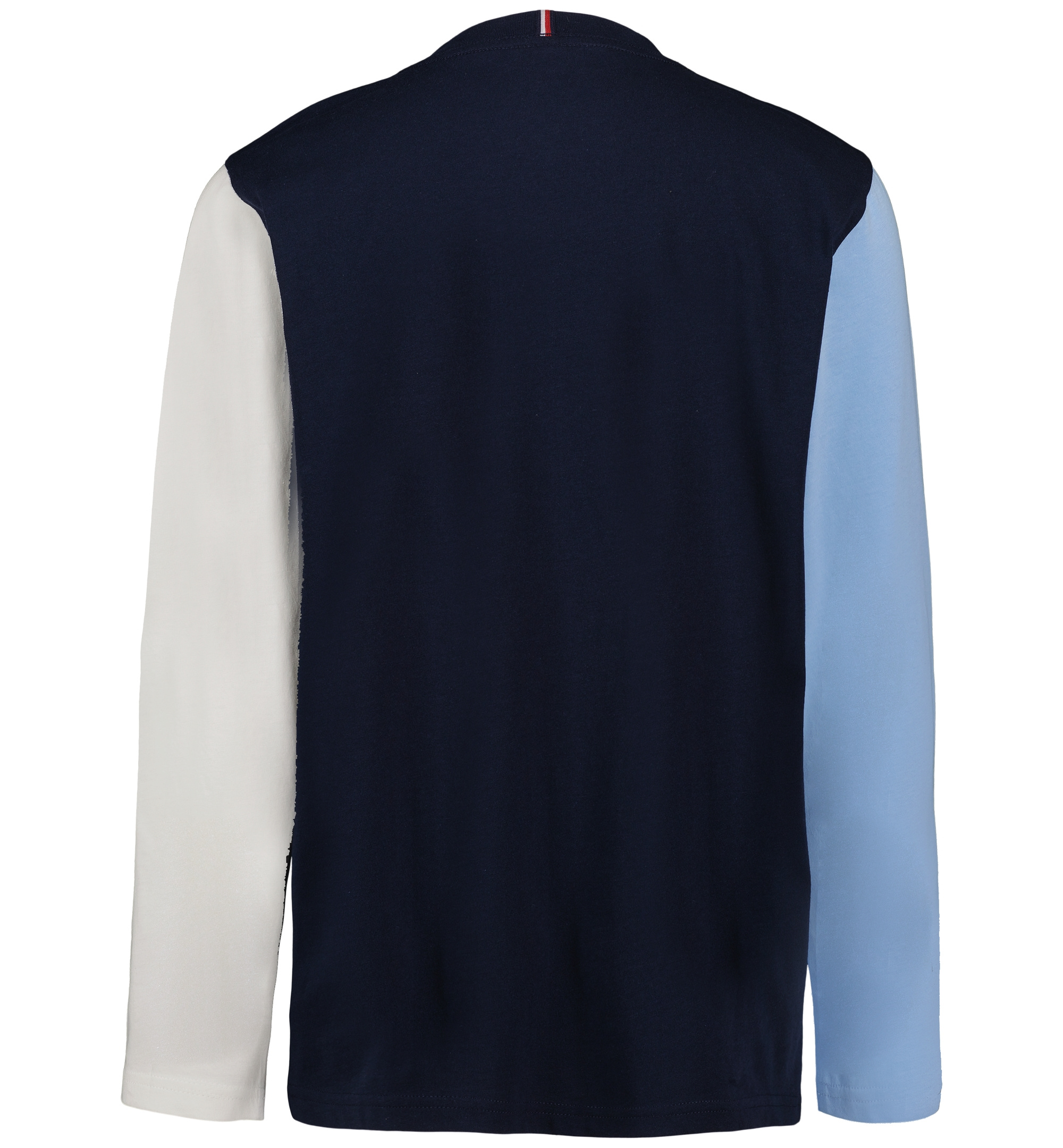 Tommy Hilfiger Boys' 2T-7 Stacked Logo Long-Sleeve T-Shirt - Navy Blazer