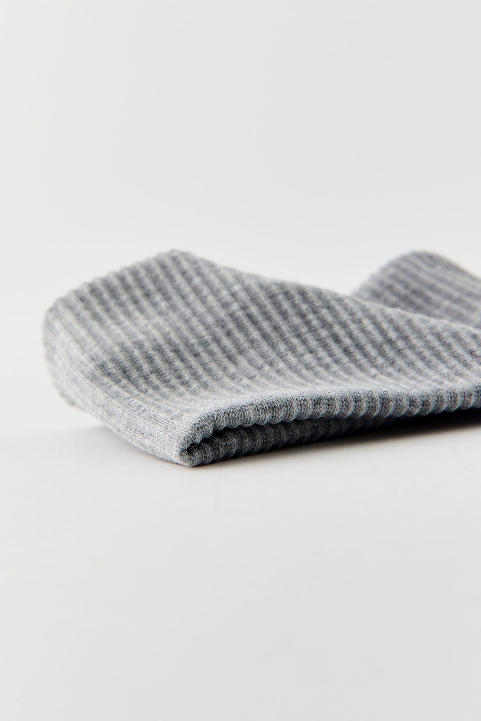 Ribbed Soft Headband - Heather Grey