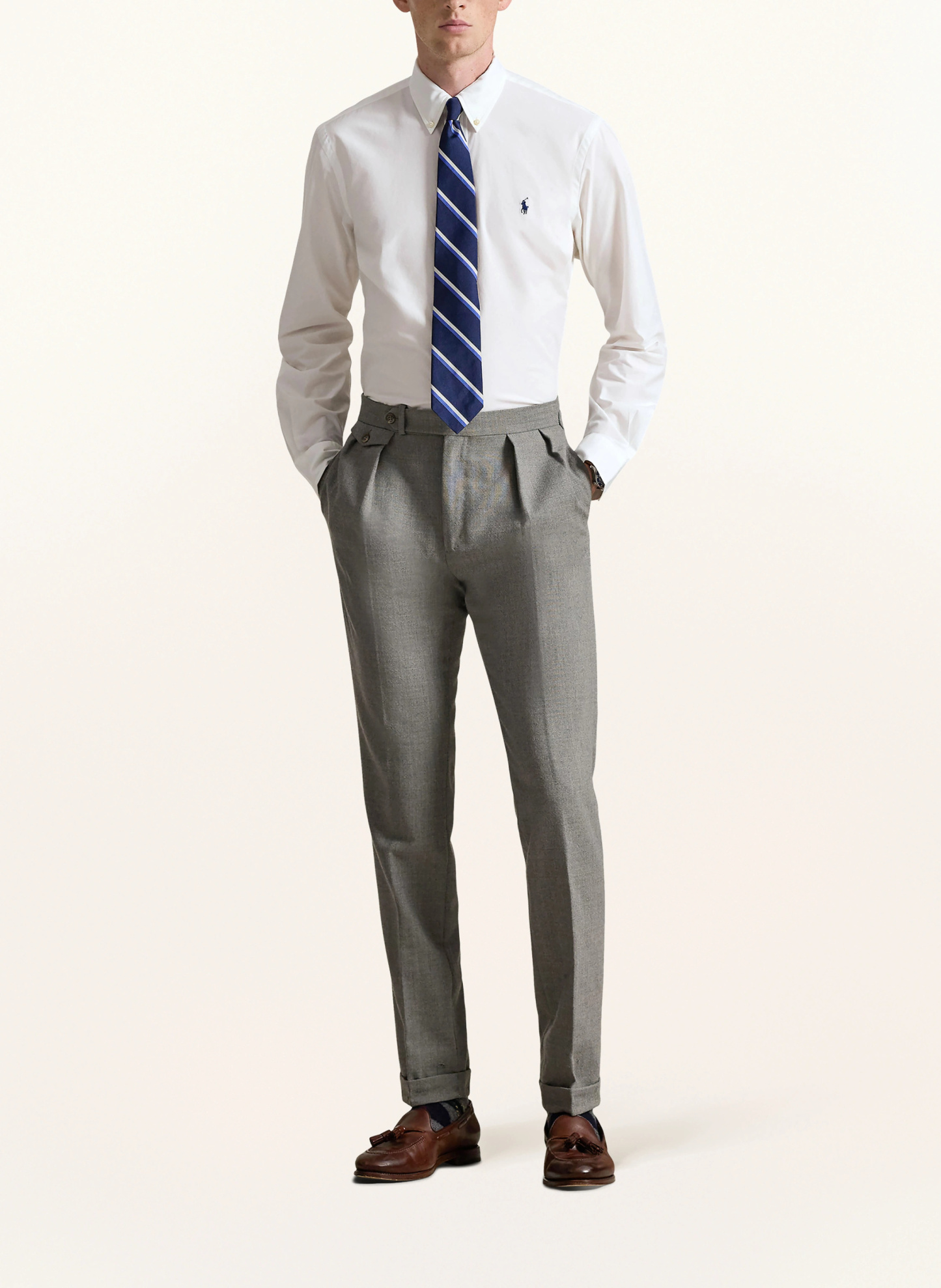 POLO RALPH LAUREN Hemd Custom Fit – WEISS