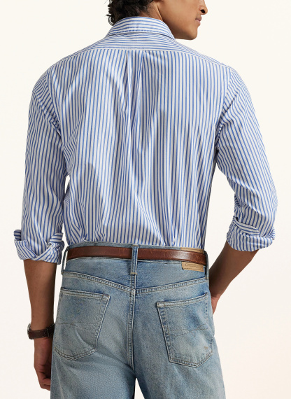 POLO RALPH LAUREN Hemd Custom Fit – DUNKELBLAU / WEISS