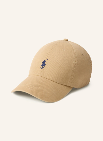 POLO RALPH LAUREN Cap – BEIGE / DUNKELGRAU