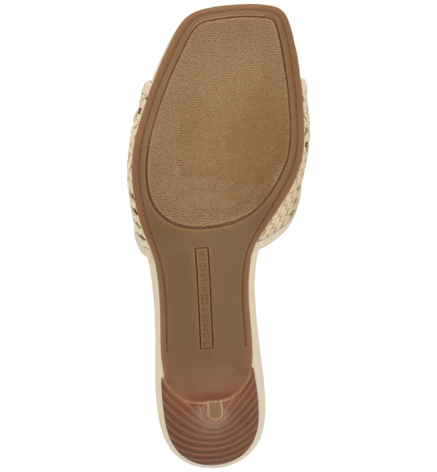 Tommy Hilfiger Women's Claihre Woven Kitten Heel Sandal - Ivory