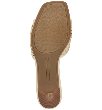 Tommy Hilfiger Women's Claihre Woven Kitten Heel Sandal - Ivory