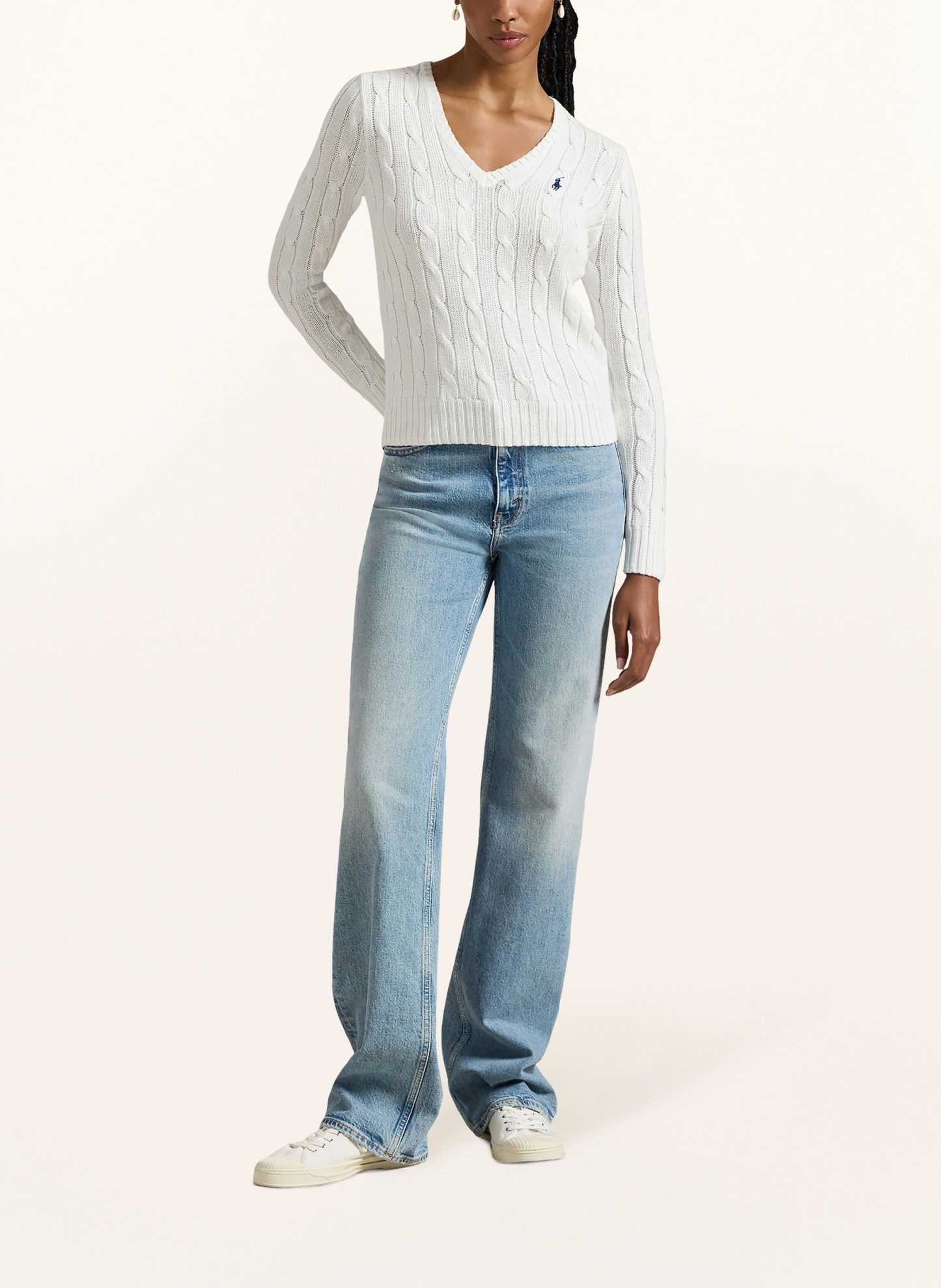 POLO RALPH LAUREN Pullover – WEISS
