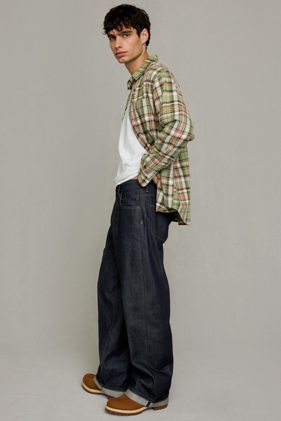 BDG Nitro Premium Selvedge Baggy Fit Jeans - Vintage Denim Dark