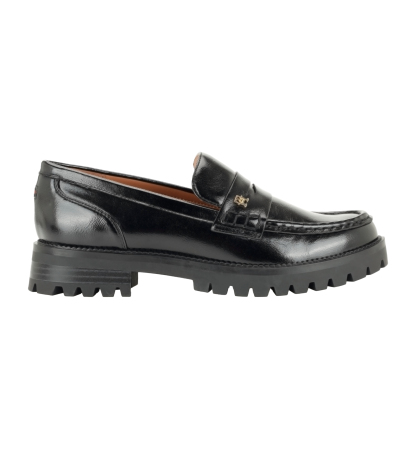 Tommy Hilfiger Women's Yesen Lug Sole Penny Loafers - Black Patent