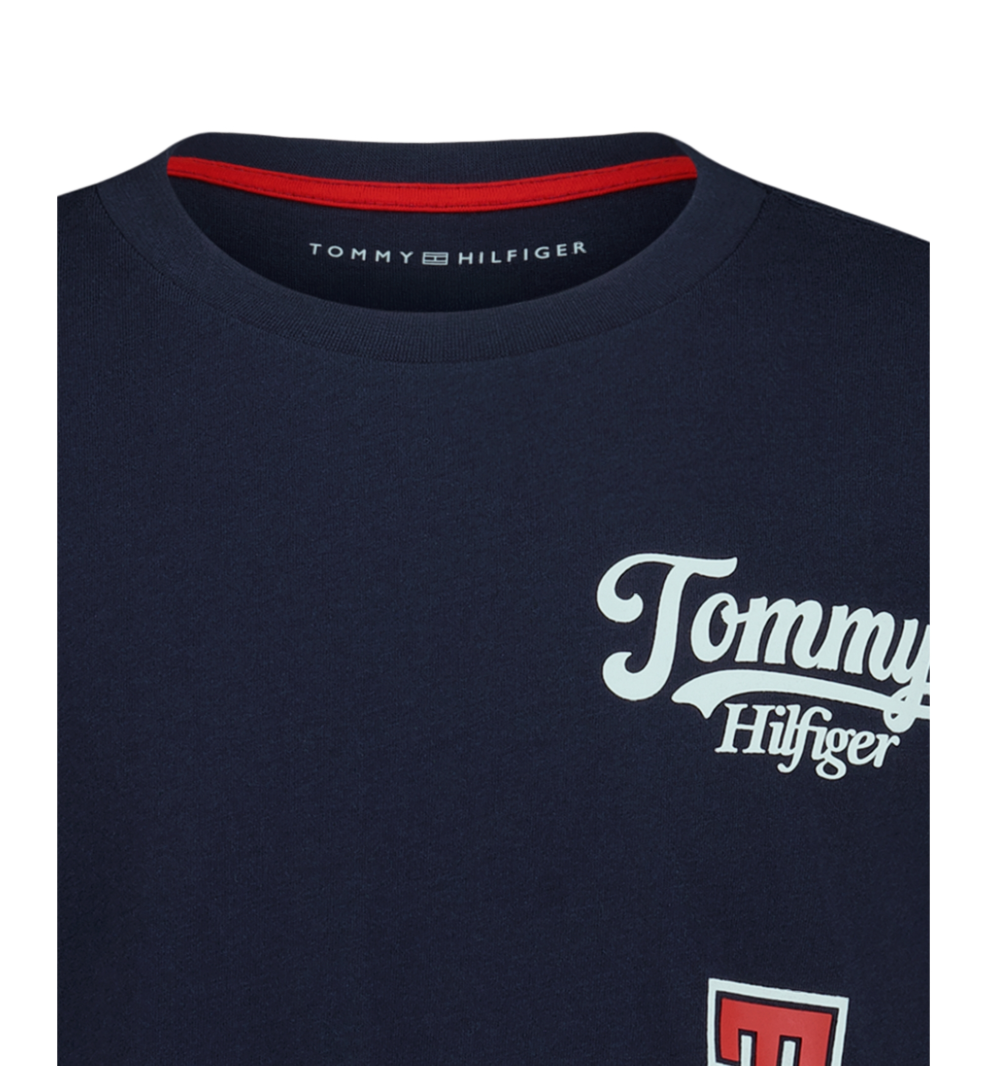 Tommy Hilfiger Boys' 8-20 Collegiate Stack Short-Sleeve T-Shirt - Navy Blazer