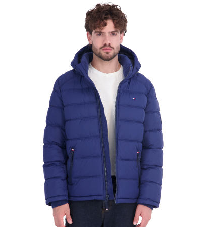 Tommy Hilfiger Men's Hooded Puffer Jacket - Royal Blue