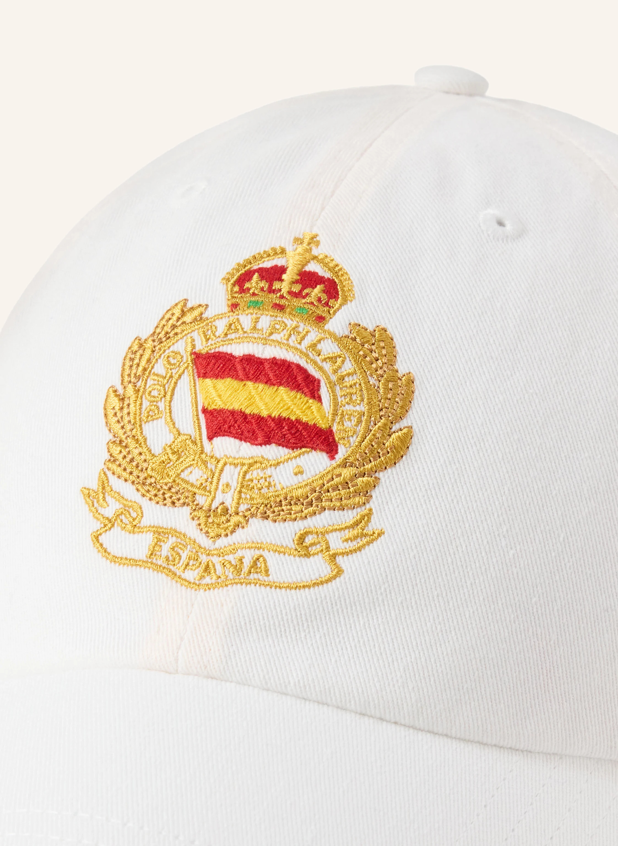 POLO RALPH LAUREN Cap – WEISS / DUNKELGELB / DUNKELBLAU