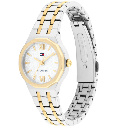 Tommy Hilfiger Women's Quartz Two Tone Stainless Steel Bracelet Watch, 25mm - Two Tone