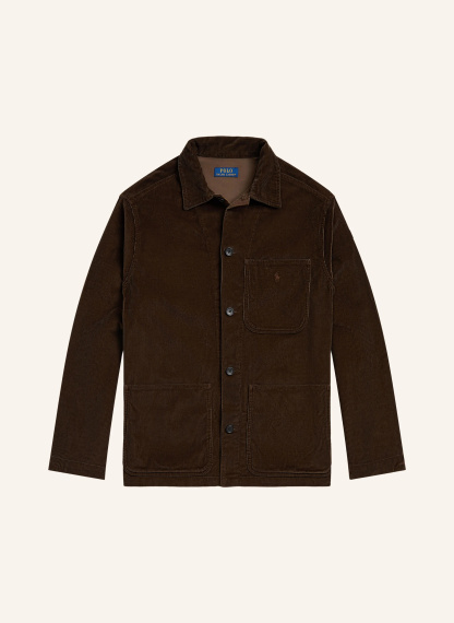 POLO RALPH LAUREN Cord-Overshirt – DUNKELBRAUN