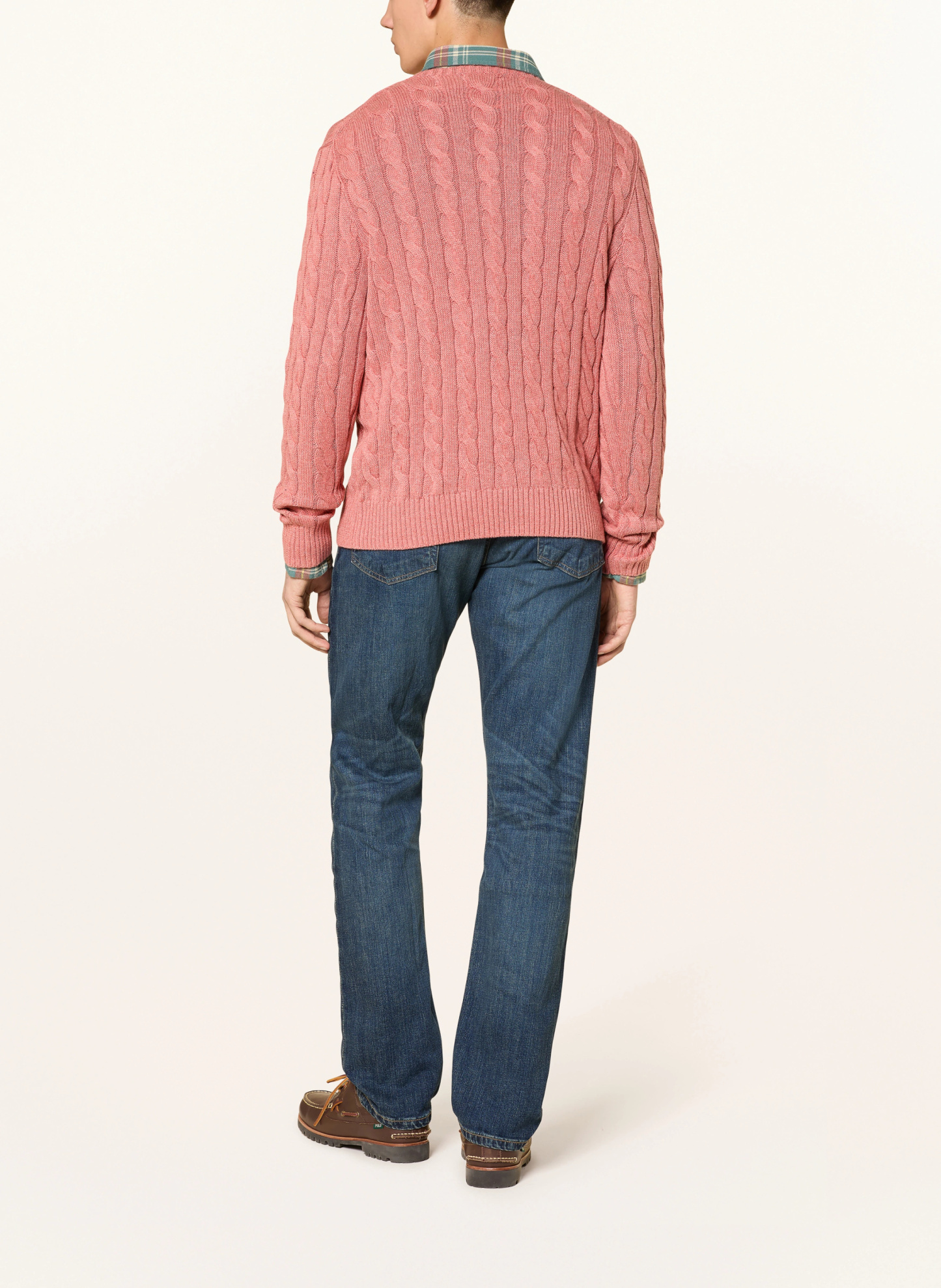 POLO RALPH LAUREN Pullover – HELLROT / DUNKELBLAU