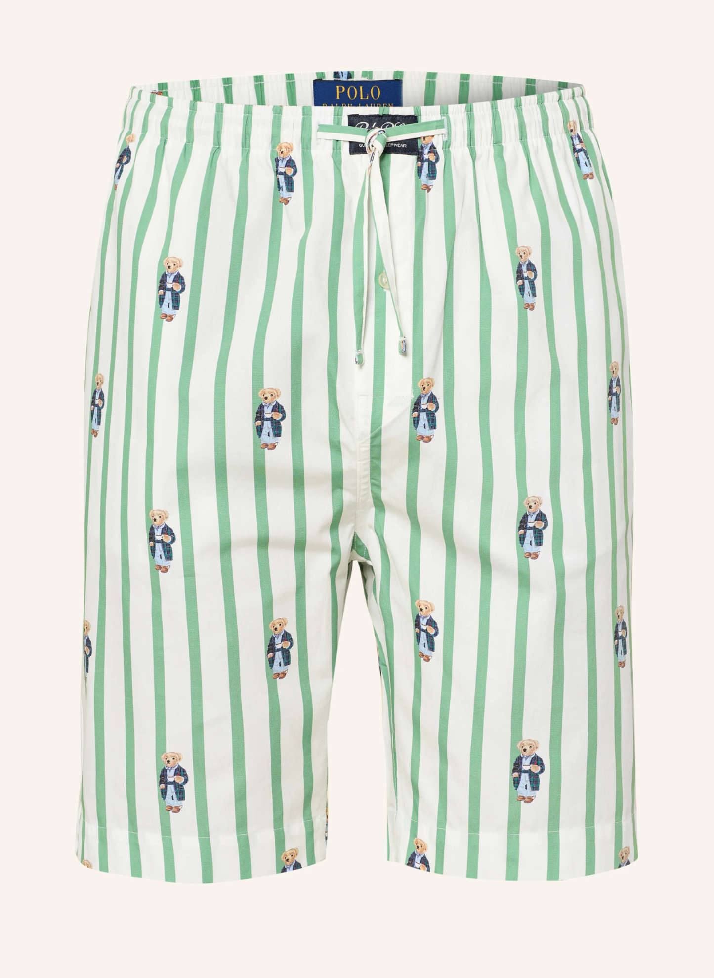 POLO RALPH LAUREN Lounge-Shorts – WEISS / GRÜN