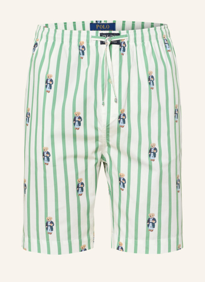 POLO RALPH LAUREN Lounge-Shorts – WEISS / GRÜN
