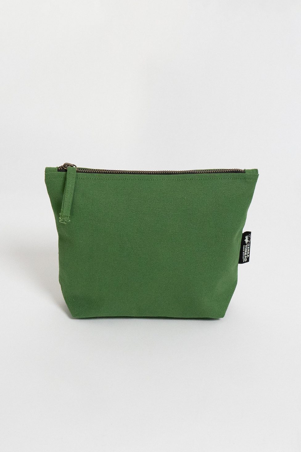 Terra Thread Organic Cotton Canvas Zippered Pouch - Green