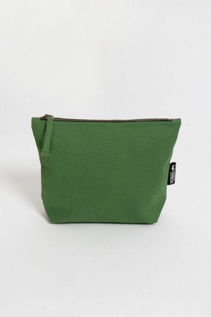 Terra Thread Organic Cotton Canvas Zippered Pouch - Green