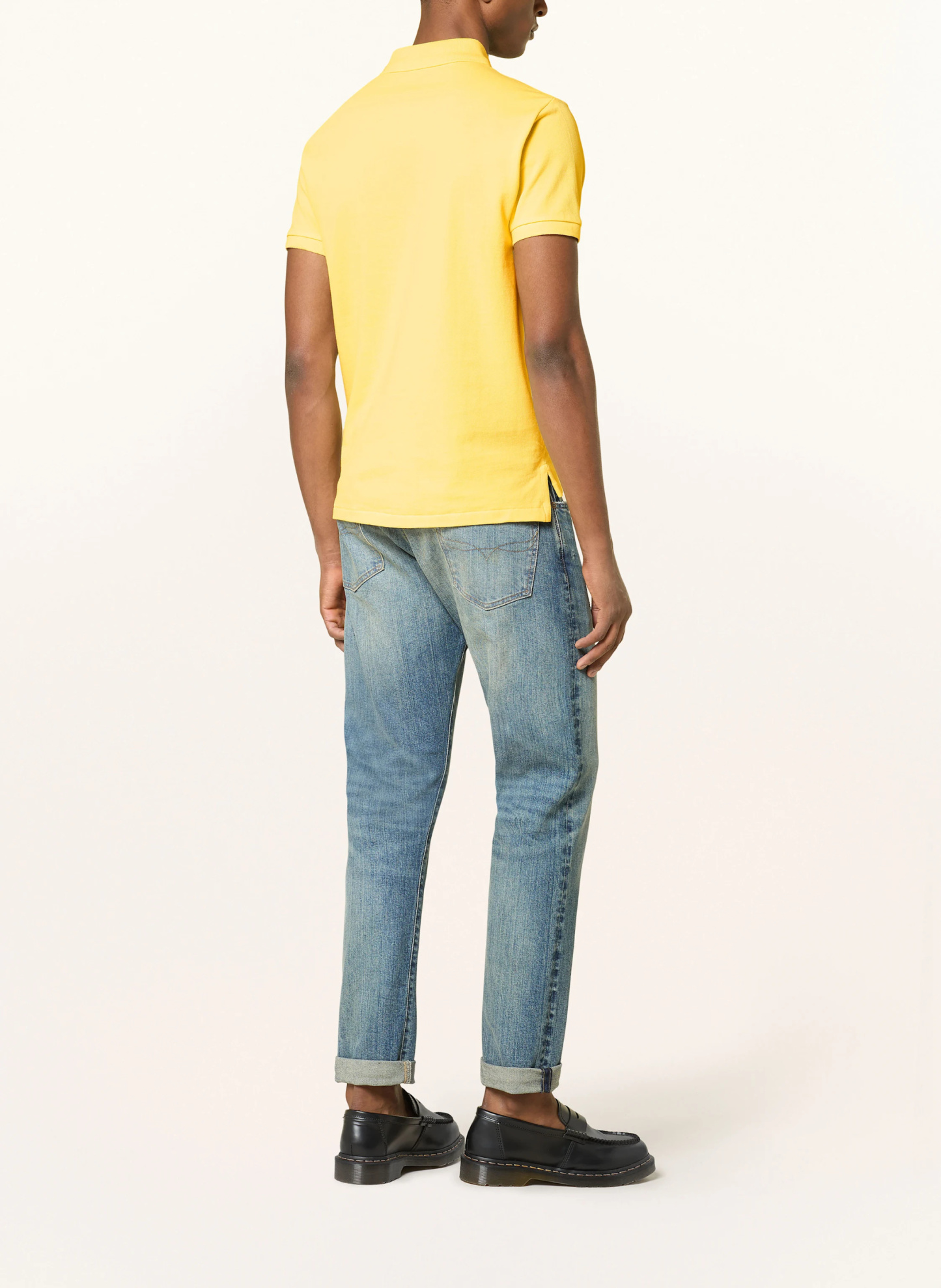 POLO RALPH LAUREN Piqué-Poloshirt Custom Slim Fit – GELB
