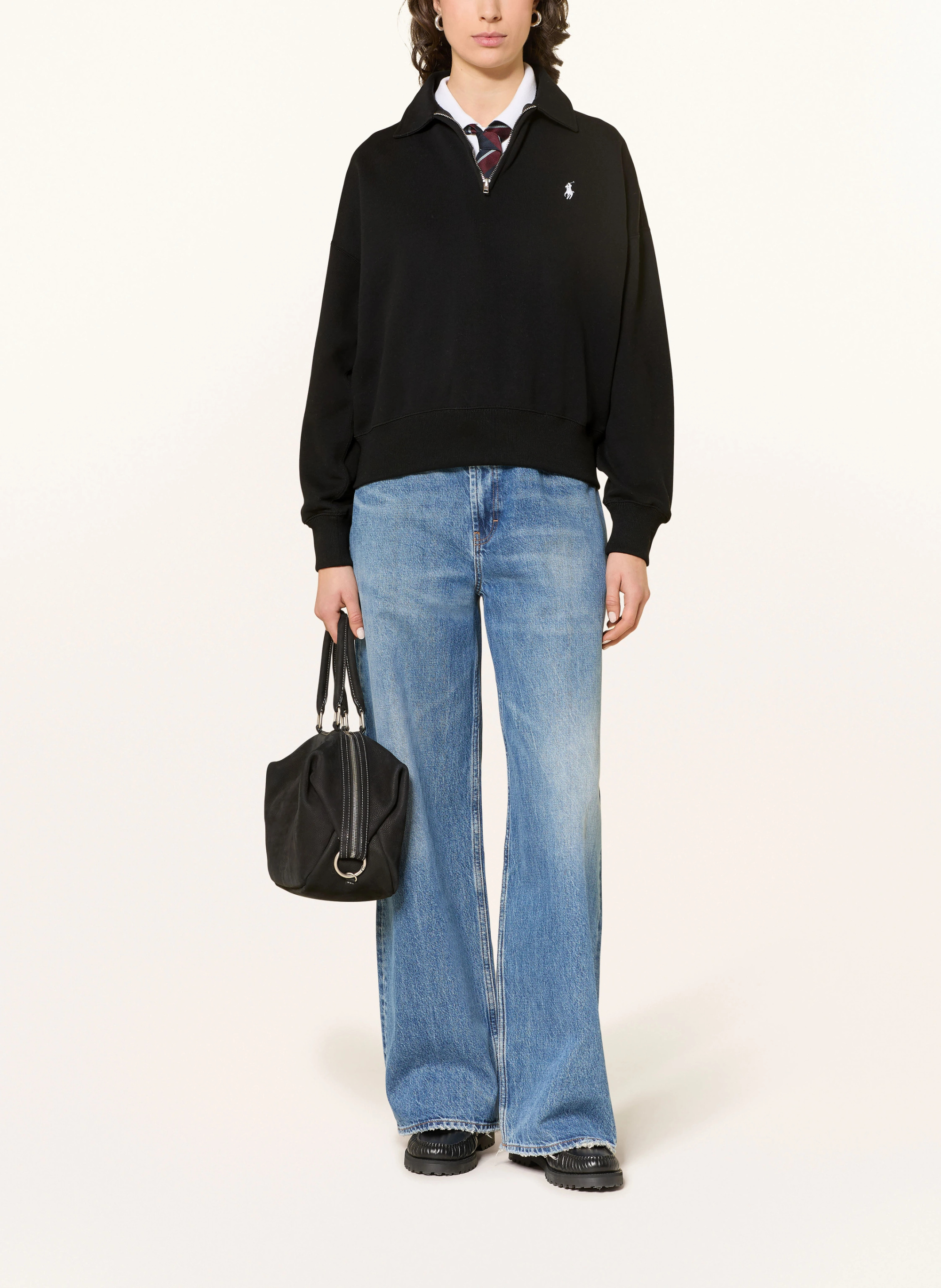 POLO RALPH LAUREN Sweat-Troyer – SCHWARZ