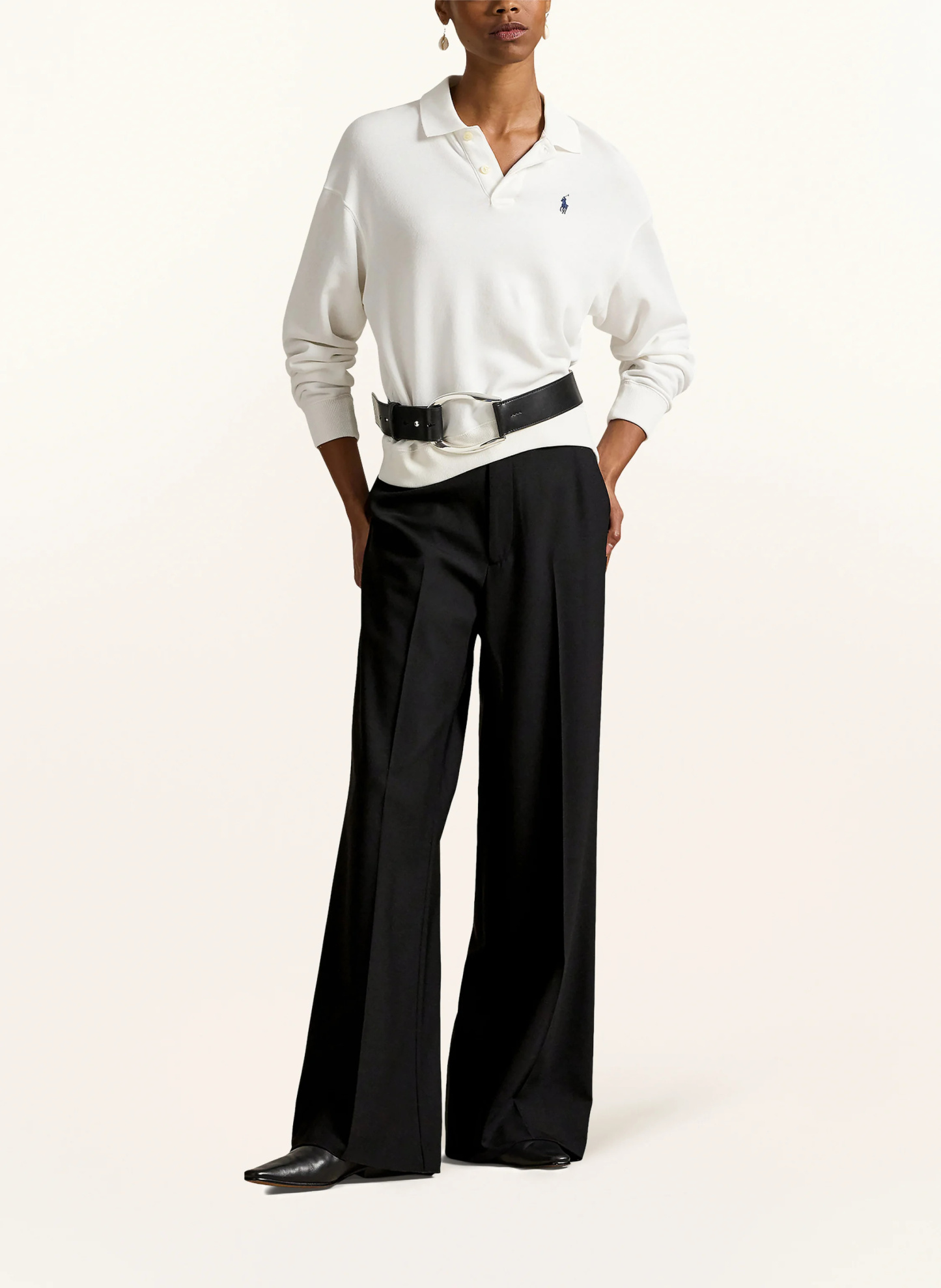 POLO RALPH LAUREN Marlenehose – SCHWARZ