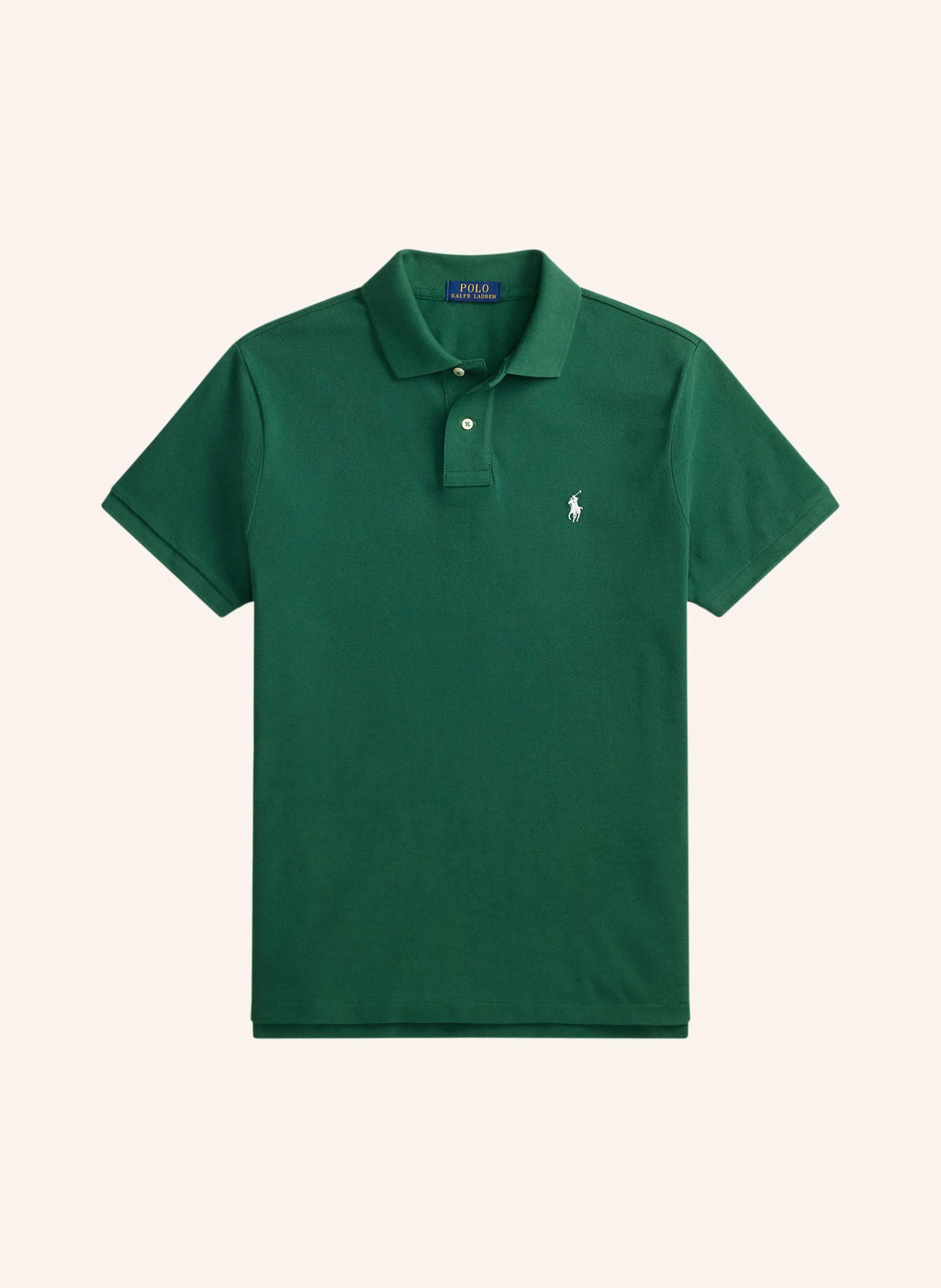 POLO RALPH LAUREN Piqué-Poloshirt Custom Slim Fit – DUNKELGRÜN