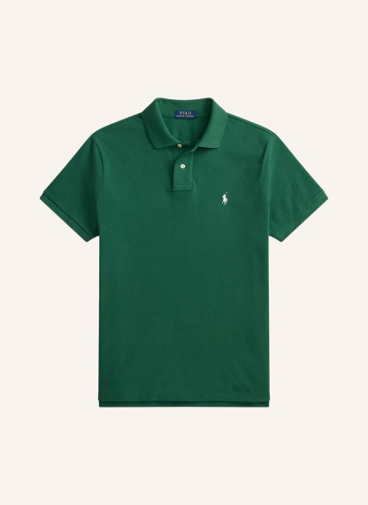 POLO RALPH LAUREN Piqué-Poloshirt Custom Slim Fit – DUNKELGRÜN