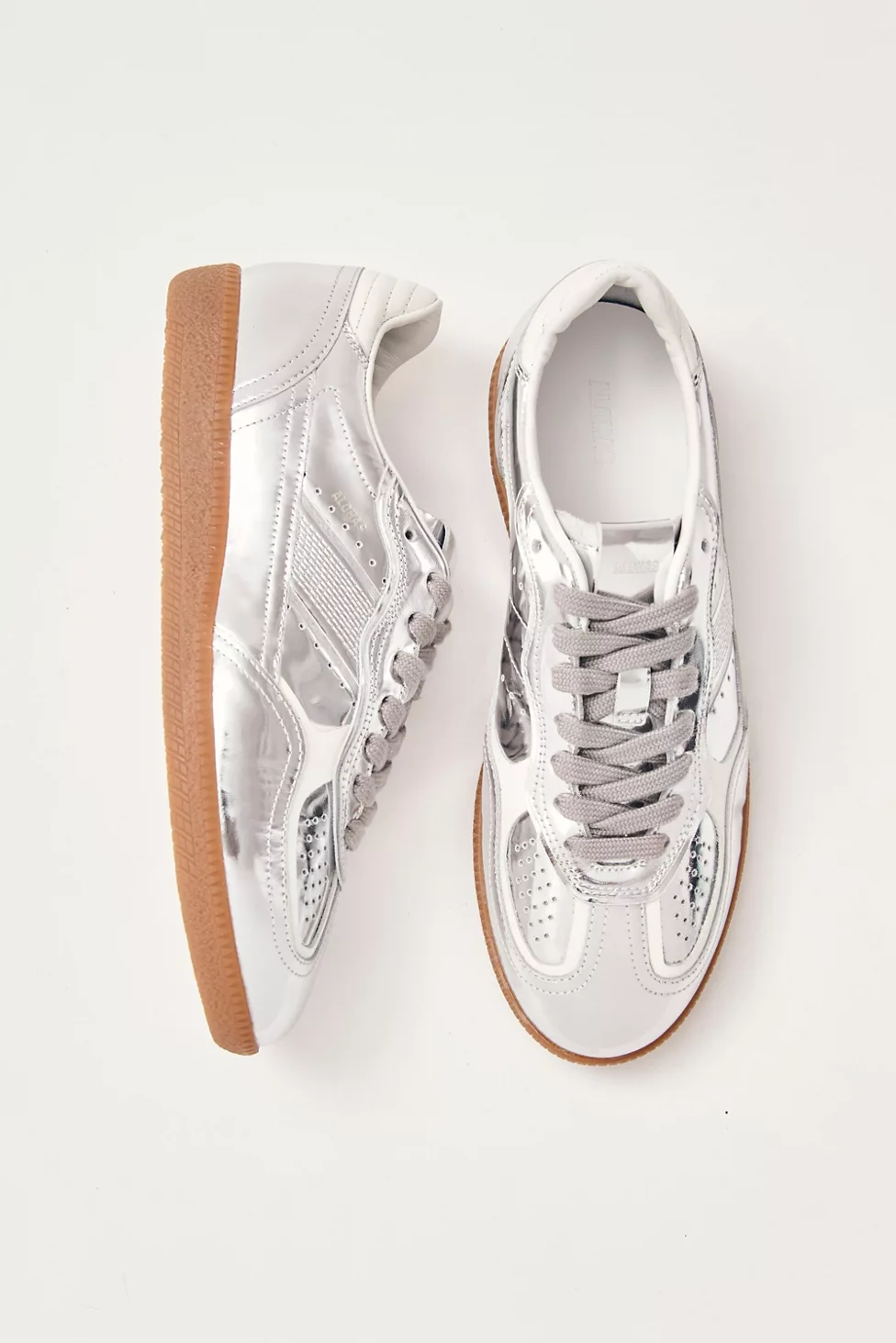 ALOHAS tb. 490 Leather Sneakers - Rife Shimmer Silver Cream