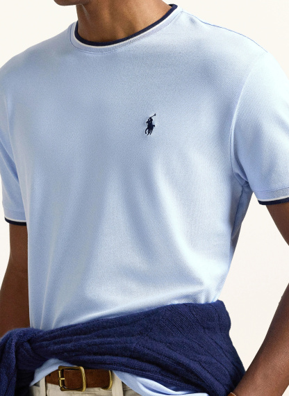 POLO RALPH LAUREN T-Shirt – HELLBLAU / DUNKELBLAU / WEISS