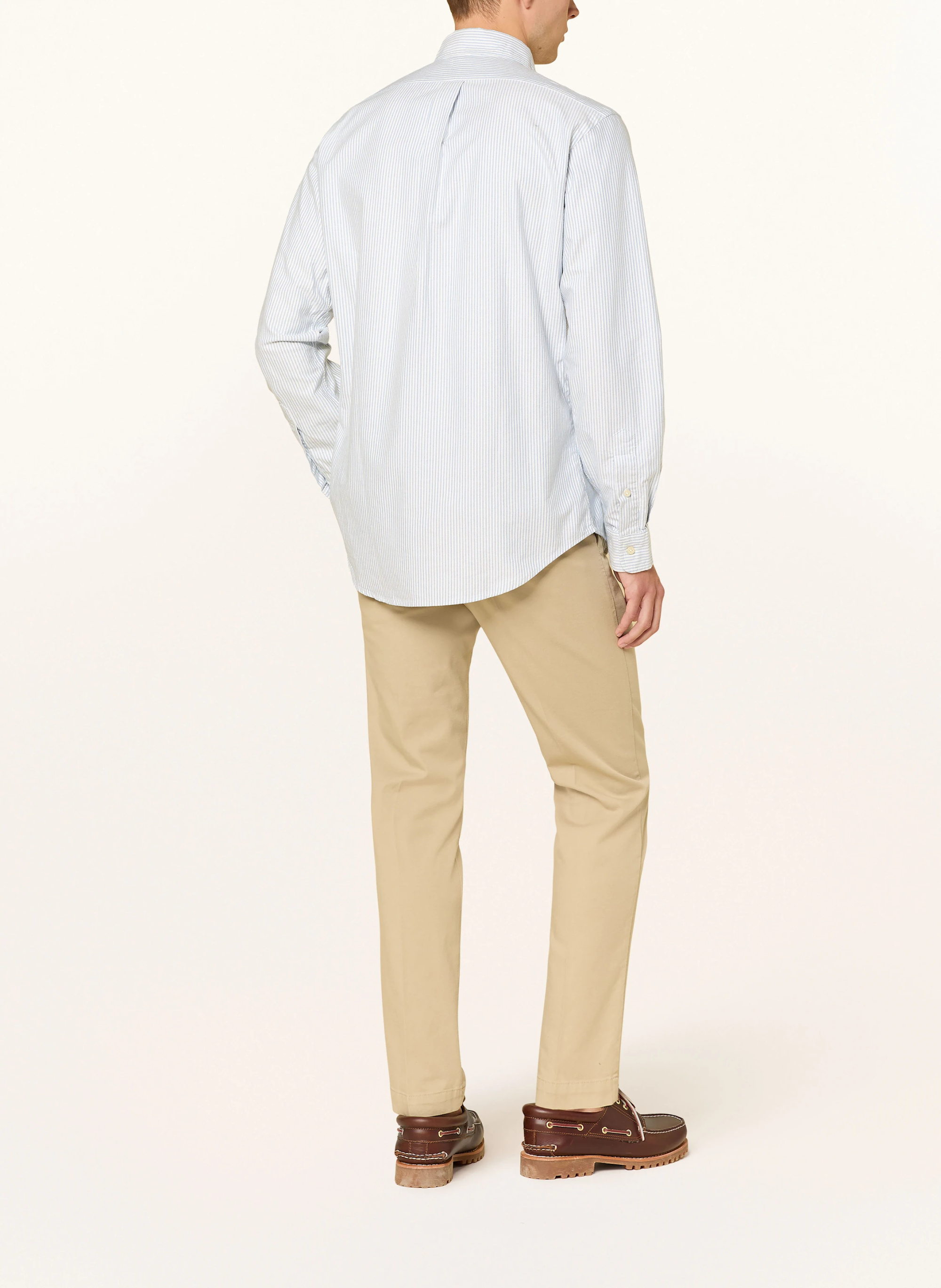 POLO RALPH LAUREN Hemd Custom Fit – WEISS / HELLBLAU