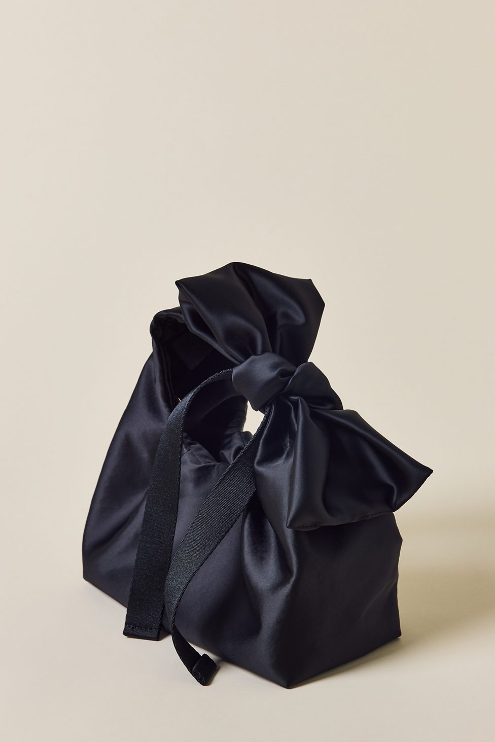 UO Halle Bow Satin Crossbody Bag - Black