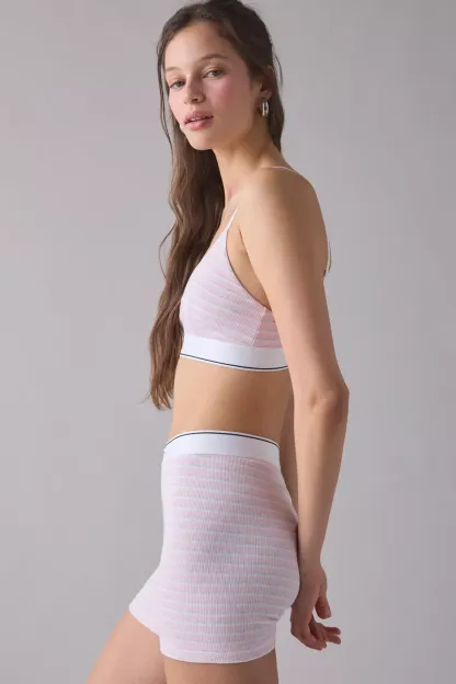 Hanes UO Exclusive Jersey Knit Boxer Briefs - Pink Stripe