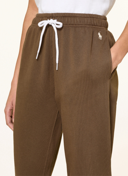 POLO RALPH LAUREN Sweatpants – BRAUN / WEISS
