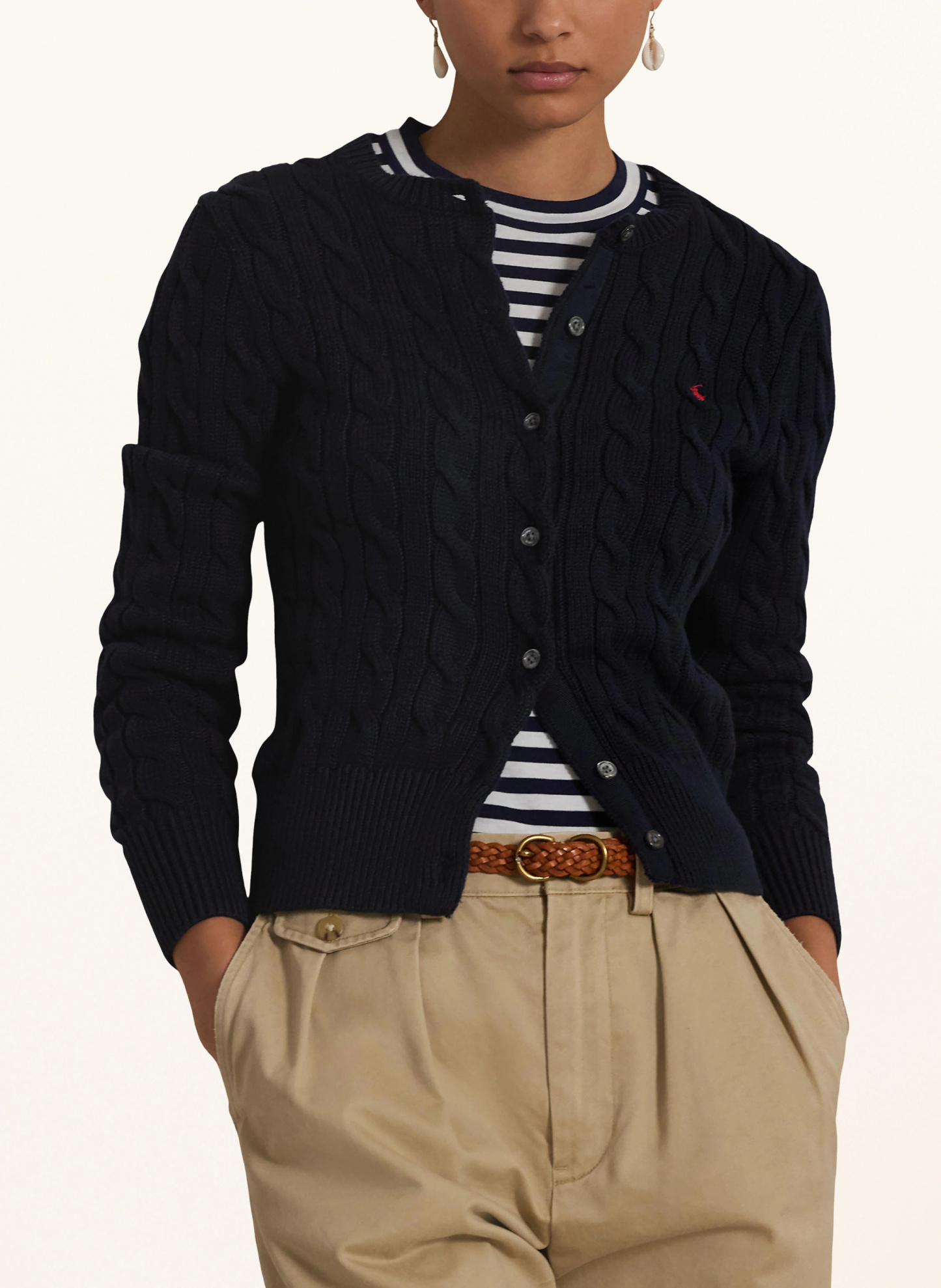 POLO RALPH LAUREN Strickjacke – DUNKELBLAU