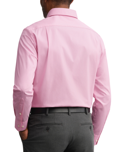 Tommy Hilfiger Men's Regular Fit Wrinkle Resistant Stretch Dress Shirt - Rose