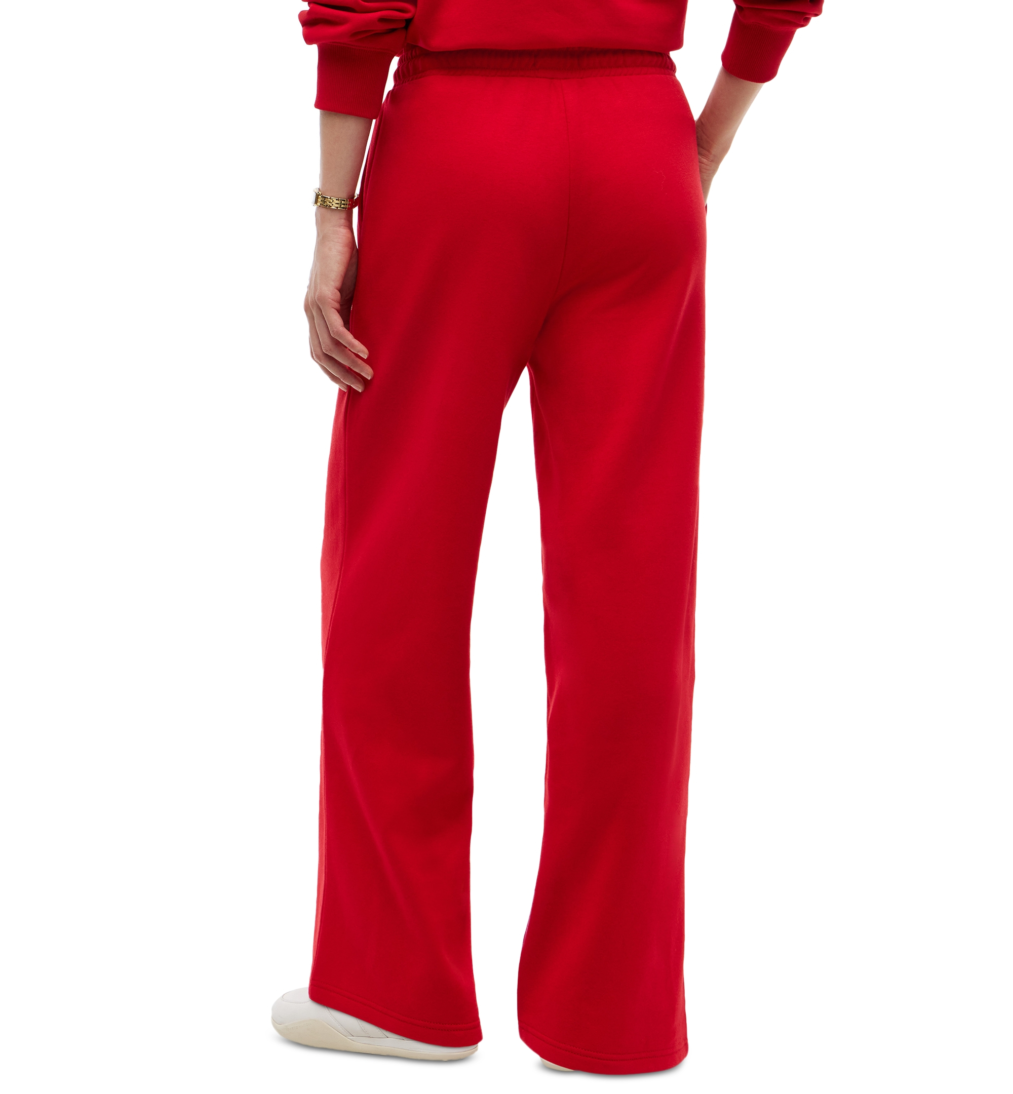 Tommy Hilfiger Women's Marina Straight-Leg Mid-Rise Drawstring Sweatpants - Red