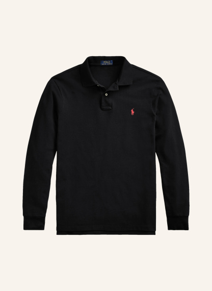 POLO RALPH LAUREN Piqué-Poloshirt Custom Slim Fit – SCHWARZ