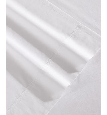 Tommy Hilfiger Solid 200-Thread Count Cotton Percale Sheet Set - White