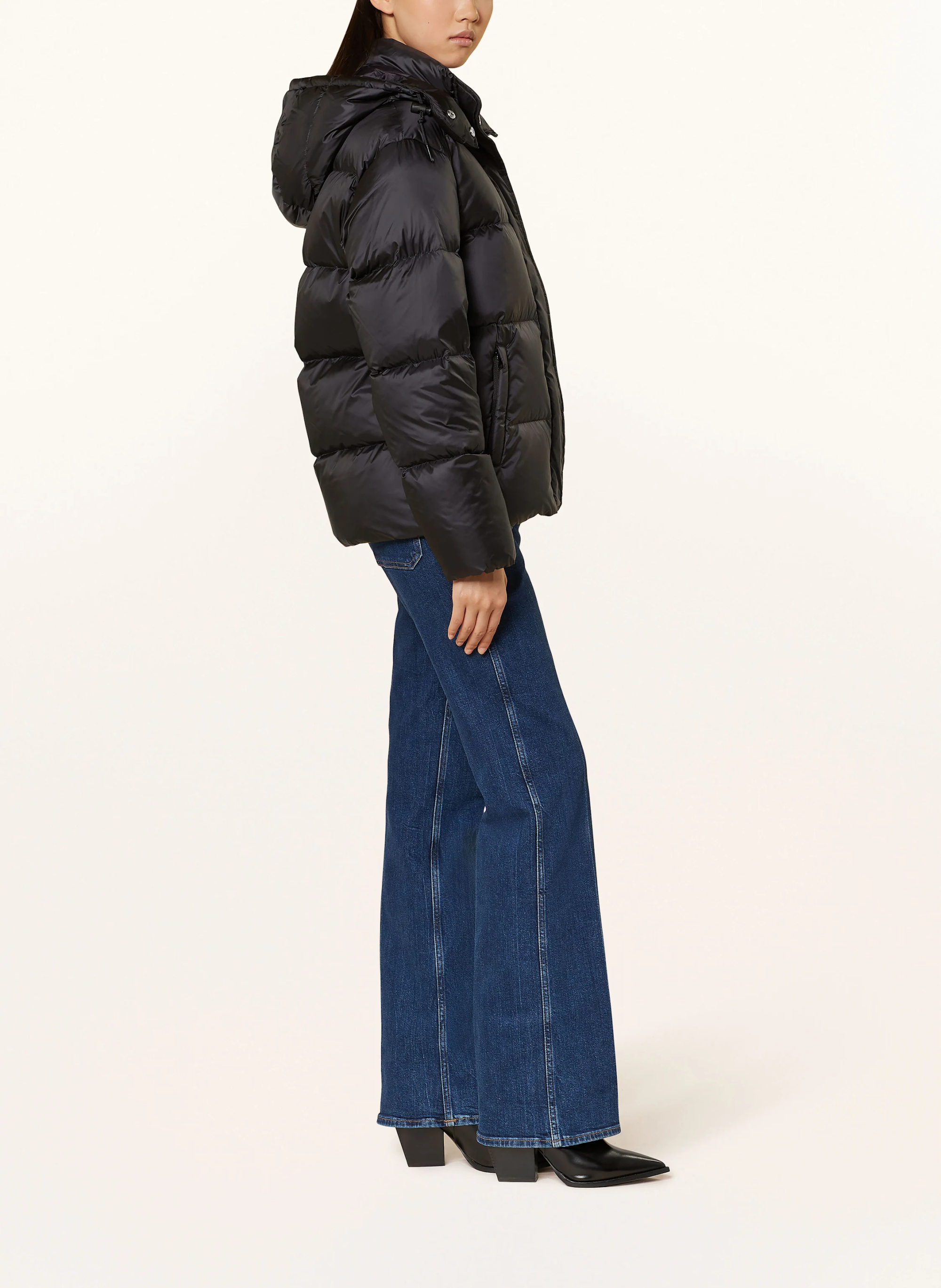 POLO RALPH LAUREN Daunenjacke mit abnehmbarer Kapuze – SCHWARZ